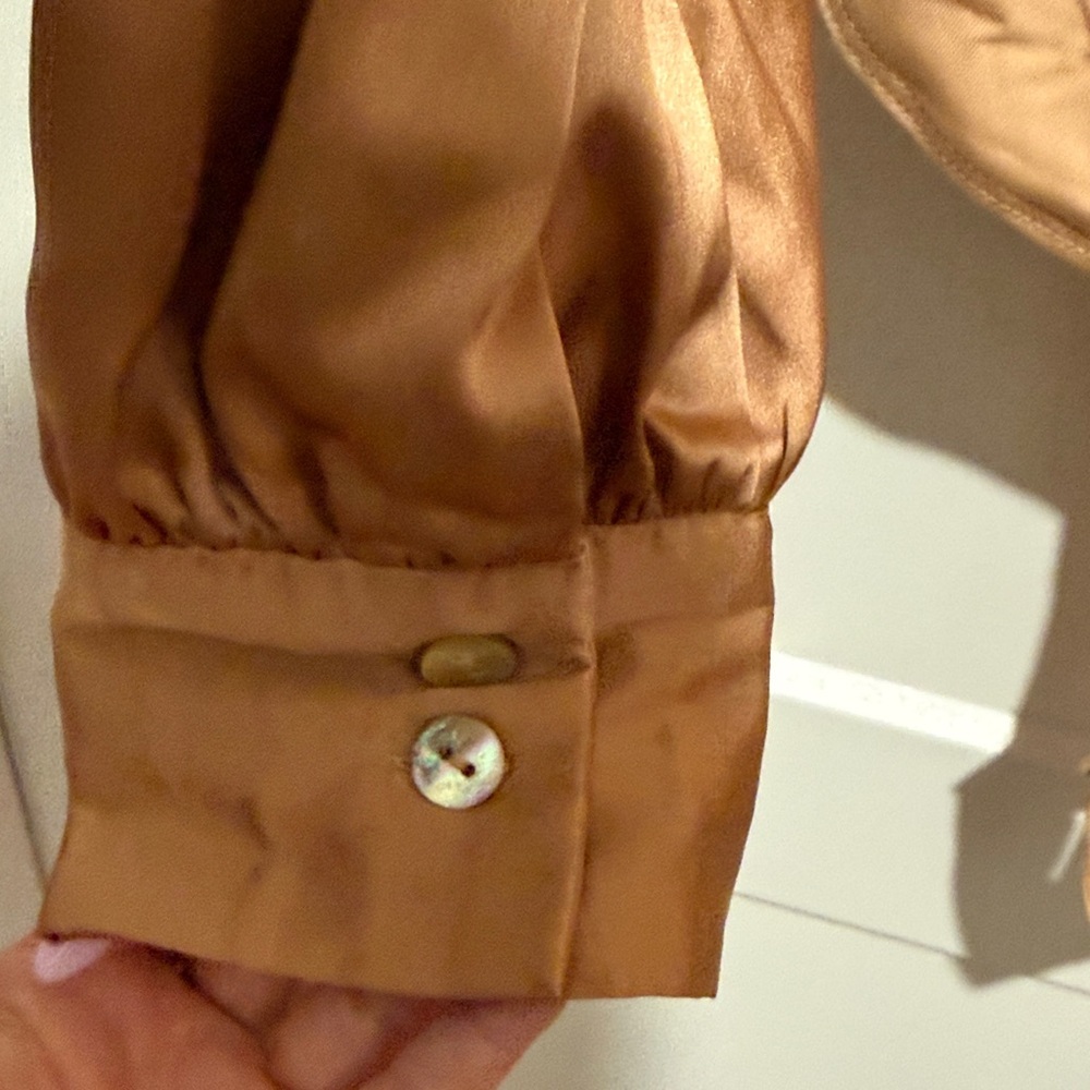 Fashion Nova Bronze Long Sleeve Bodysuit - Picture 6 of 7